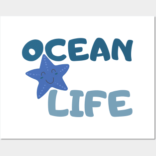 Ocean Life. Fun Summer, Beach, Sand, Surf Design. Posters and Art